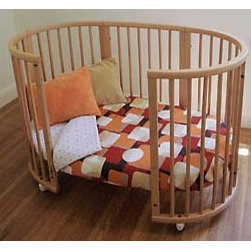 Orange Mod Cube Stokke 5 pc Crib Set by Gustav Maxwell - Baby Bedding