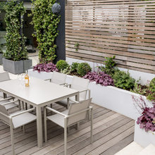 outdoor wall by hot tub