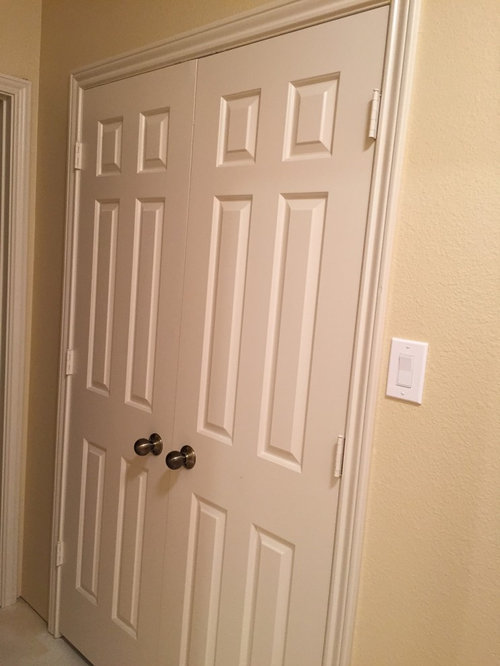 Strip paint from interior door or replace