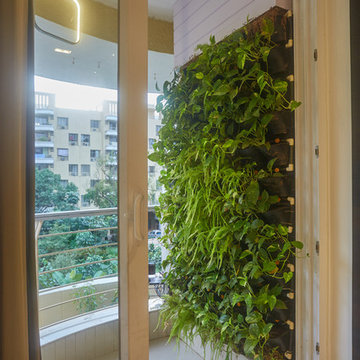 green wall