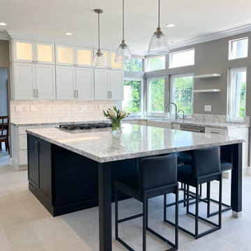 Polished & Chic Black & White Kitchen | Coto de Caza