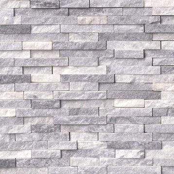 Alaska Gray Splitface Interlocking Pattern Mosaic, Sample