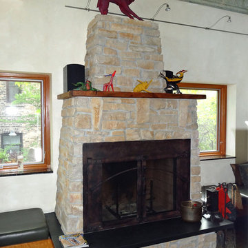 Custom Fireplace for Rick Bayless Home