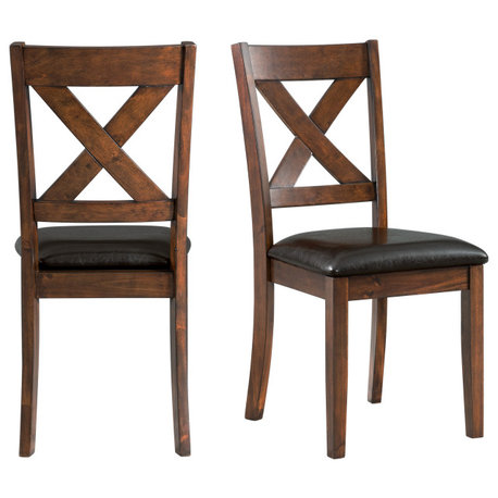 Alex Dining Side Chair Espresso, Set of 2