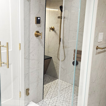 Modern Basement Spa Bathroom