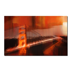 Ready2HangArt - City Abstract Canvas Wall Art - Prints And Posters