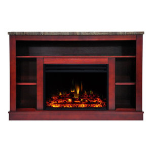 Media Console Electric Fireplace With Soundbar 50 Firebox Rift