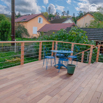 Création d'une terrasse surélevée en bois