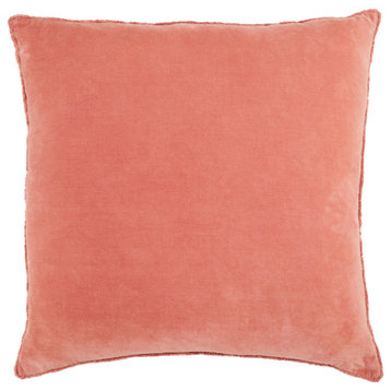 Jaipur Living Sunbury Solid Throw Pillow, Pink, Polyester Fill