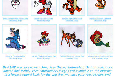 Free Disney Embroidery Designs