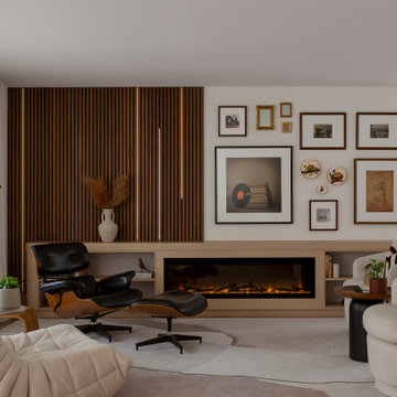 Custom Millwork & Linear Fireplace | Canopy Residence | Whole Home Renovation in