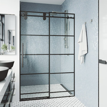 VIGO Elan 60 to 64"x74" Frameless Sliding Shower Door