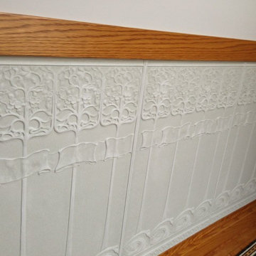 Glazed Lincrusta Dado in Upper Hall