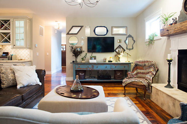 Farmhouse Family Room by Parisi Images