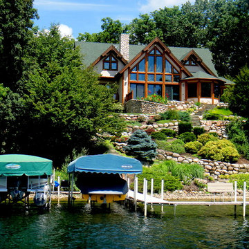MODERN NATURAL LOG HOME
