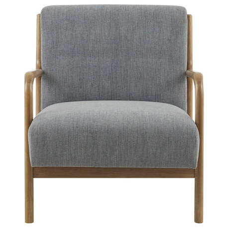 INK+IVY Novak Mid-Century Modern Accent Armchair, Grey