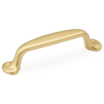 Schaub and Company 742 Country 4" Center to Center Solid Brass - Satin Brass