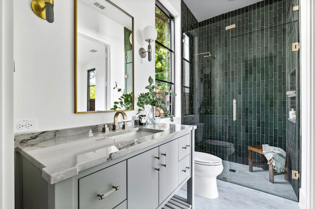 Transitional Bathroom by Shaddock Custom Builders and Developers