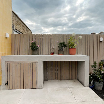 Colorful kitchen and garden renovation in Dulwich