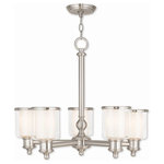 Livex Lighting - Middlebush 5-Light Chandelier, Brushed Nickel - A magnificent home lighting choice, the Middlebush collection five light chandelier effortlessly blends traditional style with clean, modern-day materials.