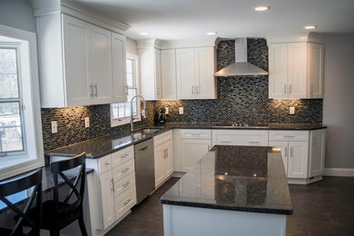 Transitional kitchen photo in Cleveland