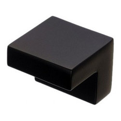 Top Knobs Nouveau III Collection Square Knob 5/8" Flat Black M1165 - Cabinet And Drawer Handle Pulls