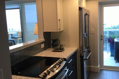 Example of a beach style kitchen design in Miami