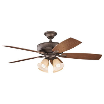 Ceiling Fan - Transitional inspirations - 14.5 inches tall by 52 inches