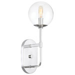 Designers Fountain - Welton 1-Light Wall Sconce, Chrome - Bulbs not included