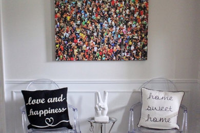 Inspiration for a transitional home design remodel in Toronto