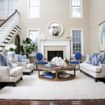 Coastal blues and whites