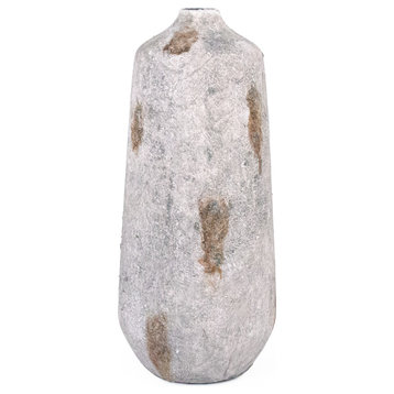 Small Floor Vase, Distressed, Stone