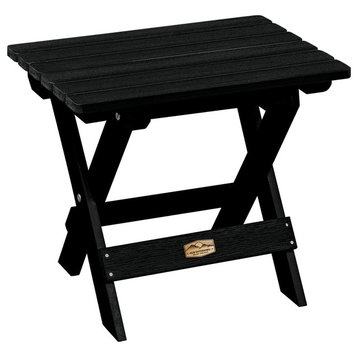 The Essential Folding Side Table, Abyss, Black