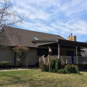 Exterior remodel, new windows, new doors, new porches