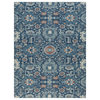 36" x 48" Alta Blue and Ivory 1/4" Rug'd Chair Mat