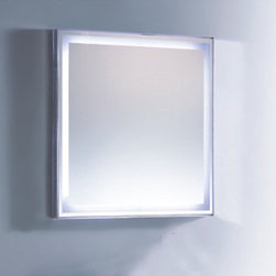 Fab Glass and Mirror Modern Bathroom LED Lighted Wall Mounted Vanity Mirror - Products