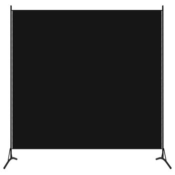 Vidaxl 1-Panel Room Divider Black 68.9"x70.9"