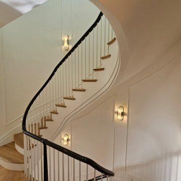 Project #131 | Three-Story Elliptical Staircase in Historic Home