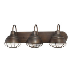 Millennium Lighting 5423 Neo-Industrial 3 Light Bathroom Vanity - Rubbed Bronze