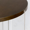 Austin Side Table Two Tier Chestnut Brown Finish
