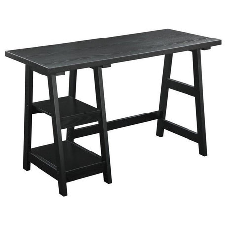 Scranton & Co Trestle Desk in Black