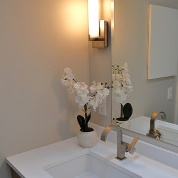 Bath Vanity with White Undermount Sink