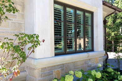 Inspiration for a mediterranean exterior home remodel in Toronto