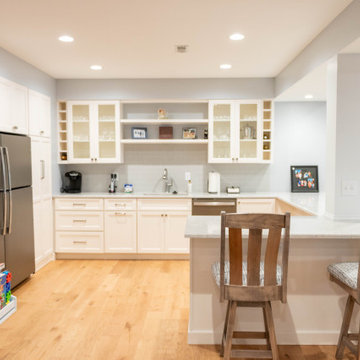 Basement Renovation with Play Area and Kitchenette