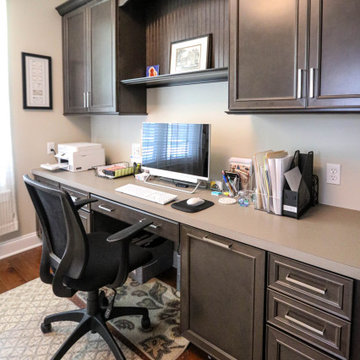 Slate Office/Den with Laminate Countertops