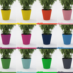 FASTIDIEU / Cache pot sa forme d&rsquo;hexagone sublimera vos plantes. Acier  / inox - Indoor Pots And Planters