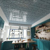 23.82"x23.82" PVC Glue Up Ceiling Tiles, Gray, 23.82"x23.82"x0.02"