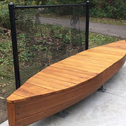 Black Locust Canoe Bench - Eagan, MN - Indoor Benches