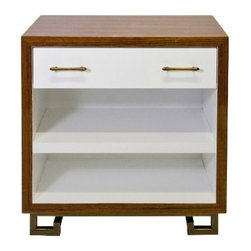 Roth Veneer Nightstand - Rosewood - Clayton Gray Home - Furniture