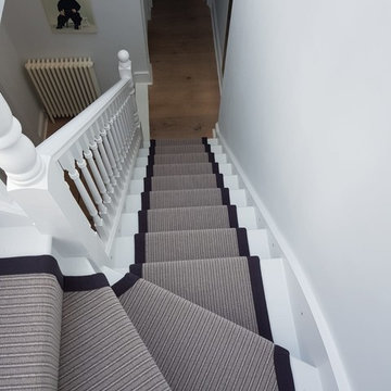 Grey Carpet Runner To Stairs In Battersea